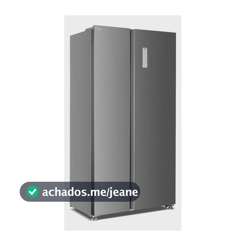 Geladeira 437L Philco Inverter Side by Side Inox PRF535I