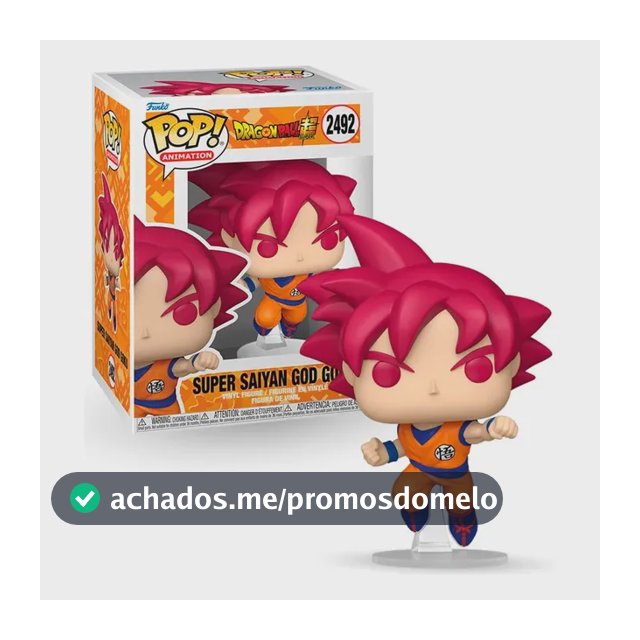 Boneco Funko Pop! Dragon Ball Super - Goku Ssj Deus