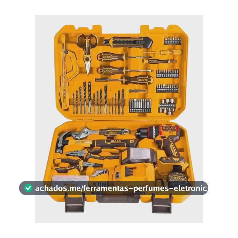 Kit Parafusadeira  Impacto 20v 165 Peças Hkthp41662-9 Ingco