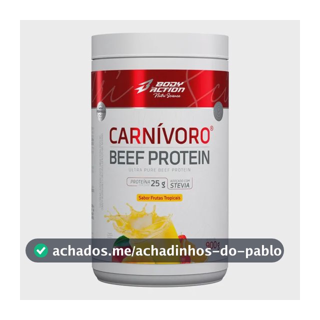 Beef Protein Carnivoro Bodyaction 900g Proteina Da Carne Frutas Tropicais