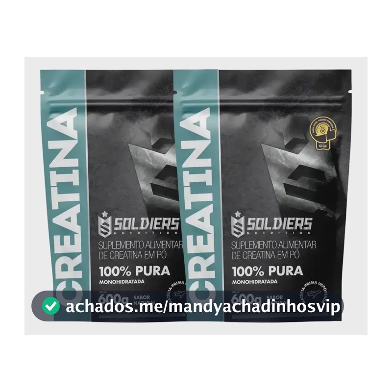Creatina Soldiers Nutrition em pó Sem sabor x 1.2kg 2 un