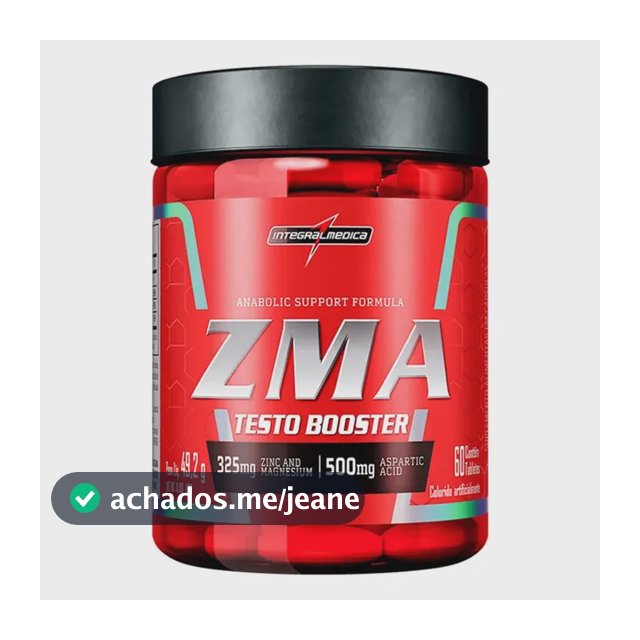 Multivitamínico ZMA 60 cápsulas - Zinco, Magnésio e Vitamina B6 - Equilíbrio e Imunidade - Integralmedica