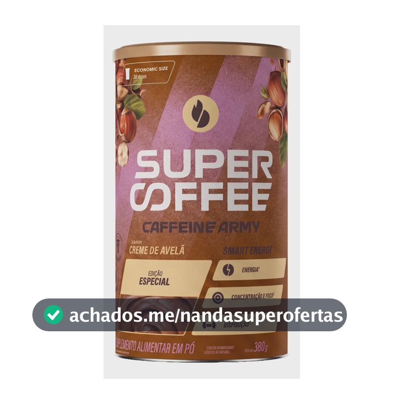 Supercoffee 3.0 Caffeine Army Creme De Avelã 380g Creme De Avelã