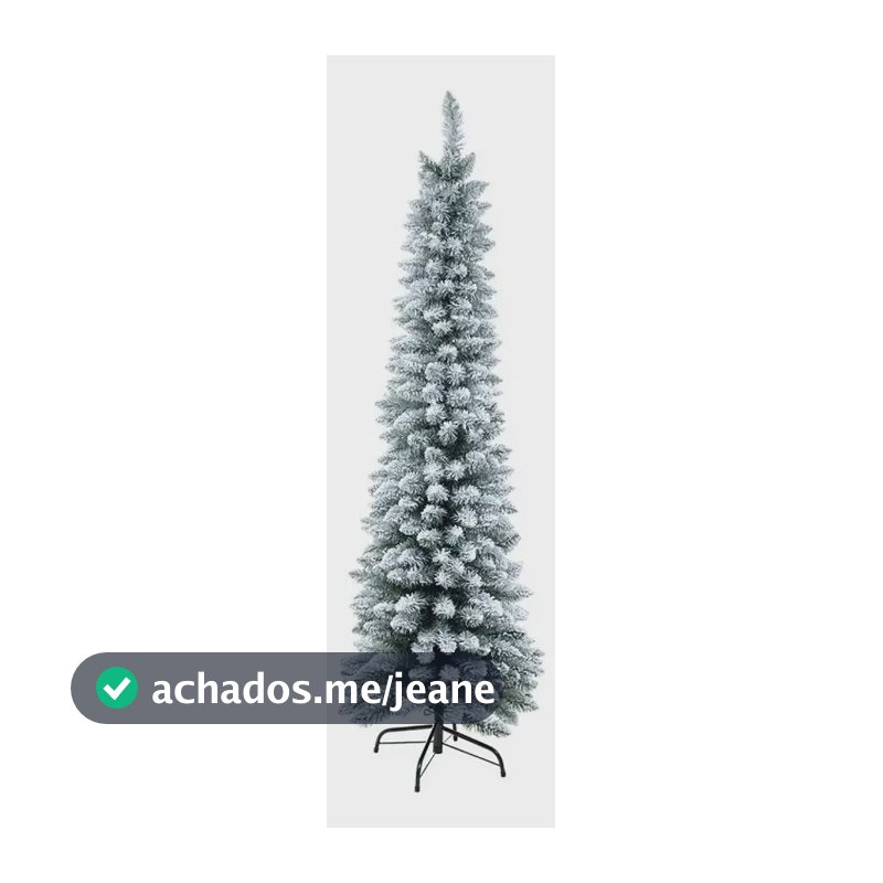 Árvore de Natal Nevada Florarte Tradicional 180cm PVC Desmontável