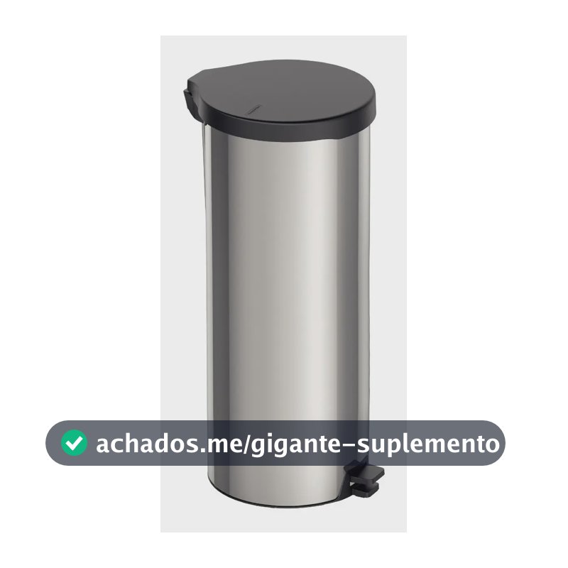 Lixeira Tramontina 30L com Pedal New Aço Inox 94538/730