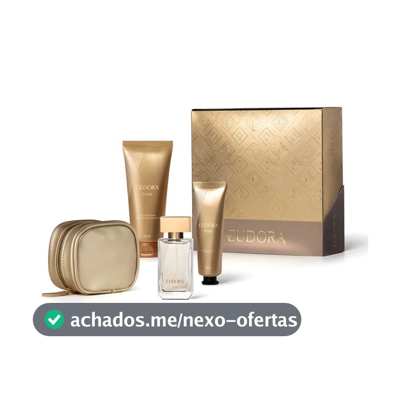 Kit Presente Eudora Diva Feminino 4 Produtos Original