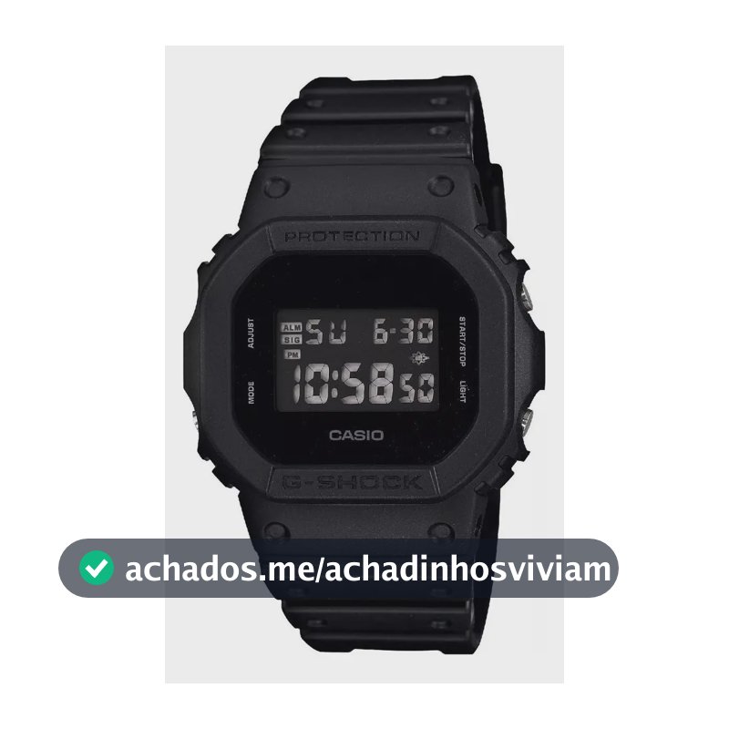 Relógio Casio Masculino G-shock Digital Preto Dw-5600bb-1dr Preto