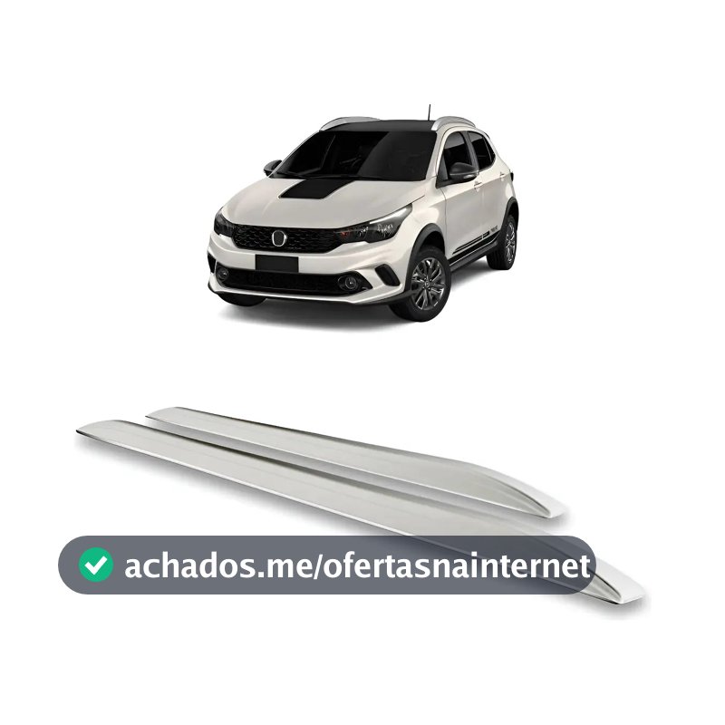 São Paulo Auto Peças Rack de teto para Fiat Argo Prateado