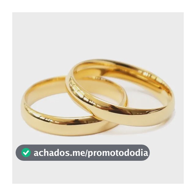Par De Alianças Ouro 18k Banhada Casamento Tungstênio 4mm