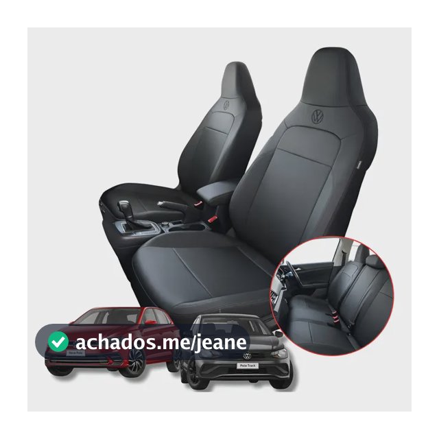 Capa Bancos Carro Em Couro Sob Medida Novo Polo 2023 A 2026