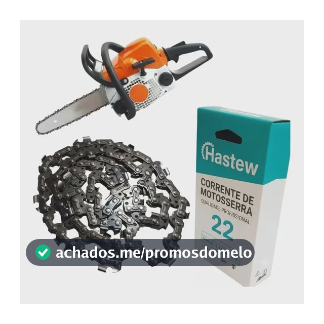 Corrente Motosserra Para Stihl Ms-170 3/8 22 Dentes 1,1m