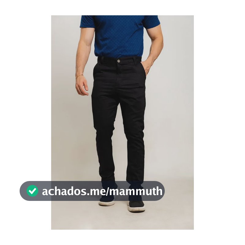 Calças Masculina Sarja Premium Bolso Embutido Sport Fino