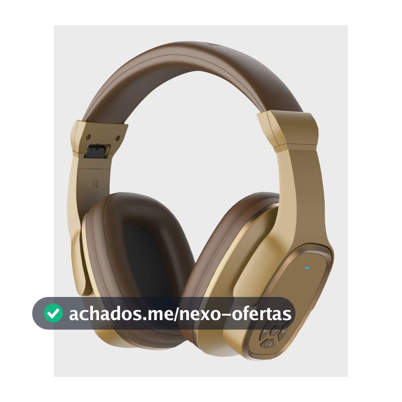 Fone de Ouvido Basike BA-FON6667 Over-ear Bluetooth Com 76h de Bateria, Microfone e Rádio FM
