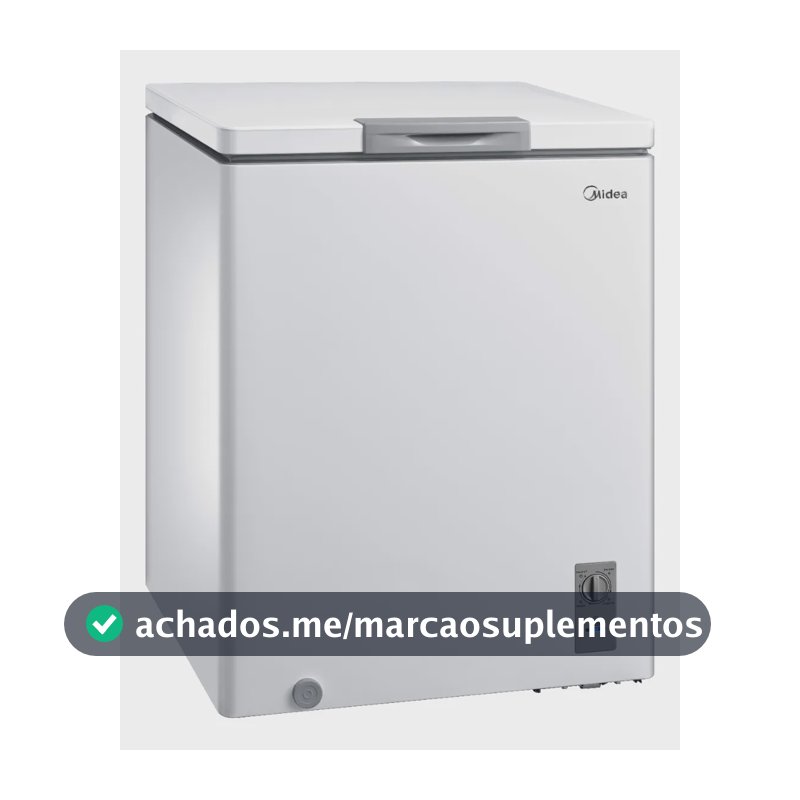 Freezer Horizontal 142l Inverter Bivolt Branco Midea