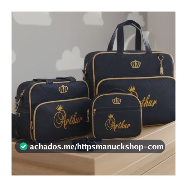 Kit Bolsa Saída Maternidade Personalizada Nome Bebê