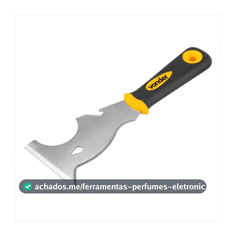 Espátula De Aço Inox 3 Cabo Emborrachado Multiuso Vonder