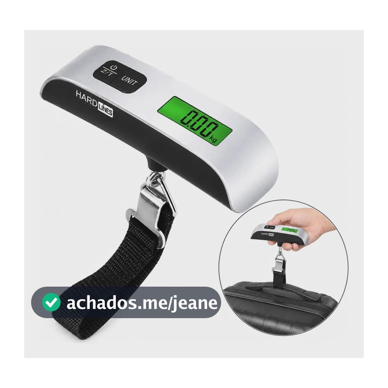Balança Hardline Para Malas De Viagem Digital Portátil Até 50kg