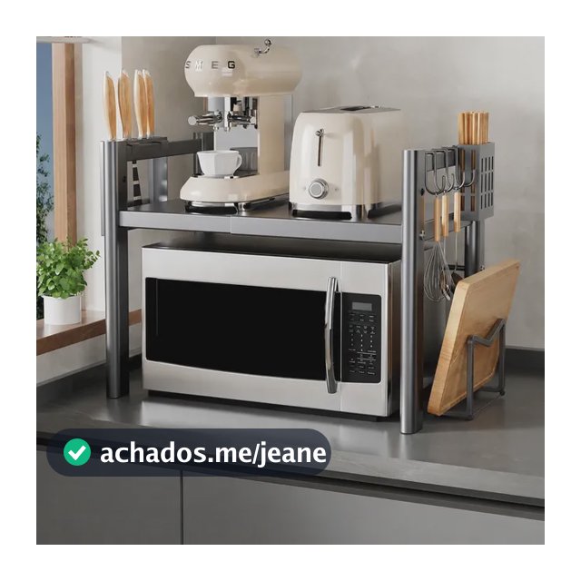 Rack Suporte Para Micro-ondas Multiuso Tamanho Ajustável