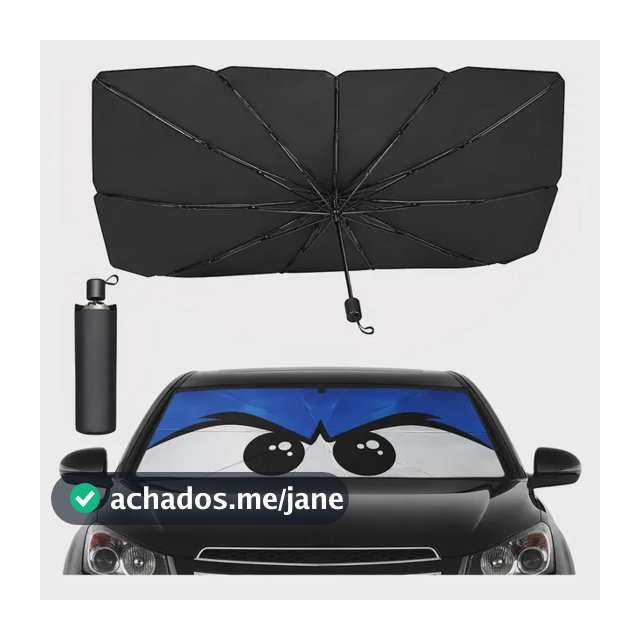 Quebra Sol Para Brisa Carro Protetor Solar Chuva(olho Preto)
