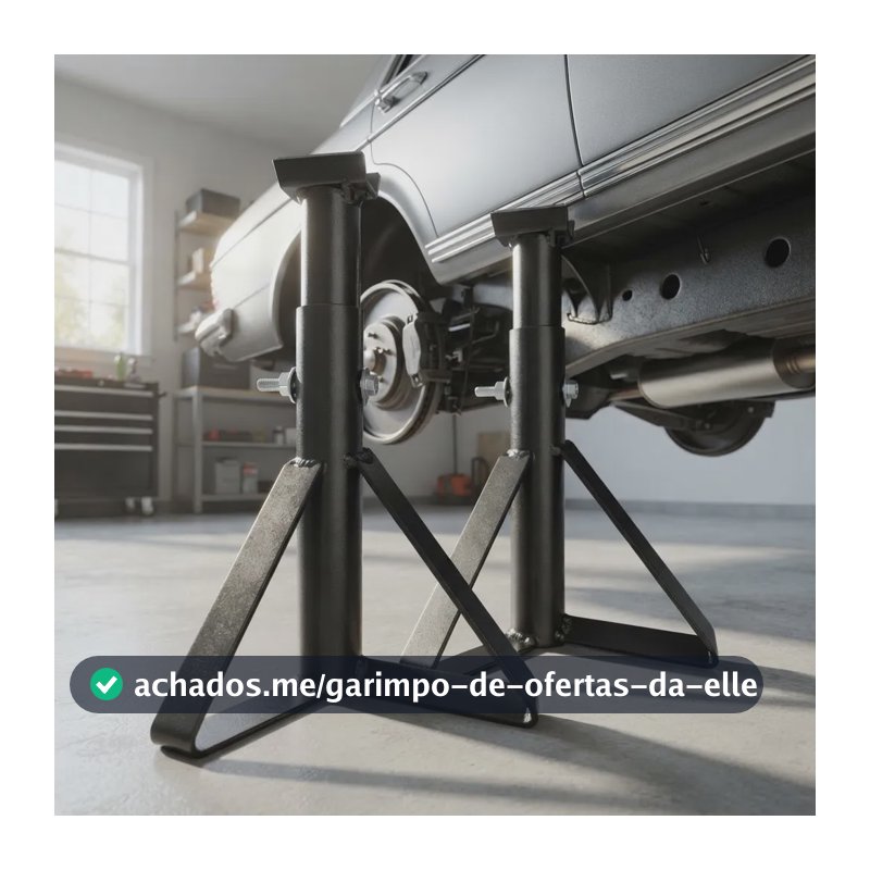 Kit 2 Cavaletes Automotivos Reforçados Carros Apoio Reforçado