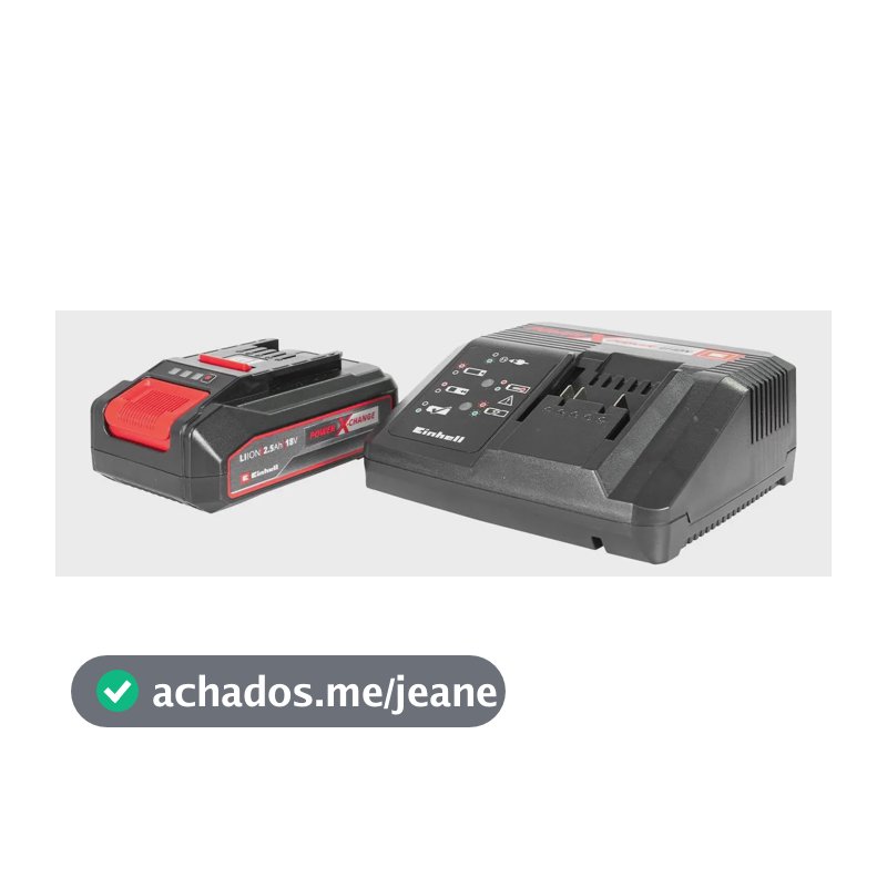 Kit Bateria Einhell PXC Start 18V 2,5Ah com Carregador Bivolt