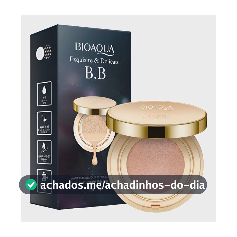 Bioaqua Base Profissional Glow Fps 50 + Refil Grátis 15g Água