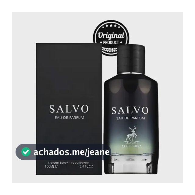 Perfume Masculino Arabe Salvo Eua De Parfum Alhmabra 100ml C/