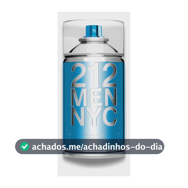 Body Spray Carolina Herrera 212 Men NYC Body Fragrance 250 ml