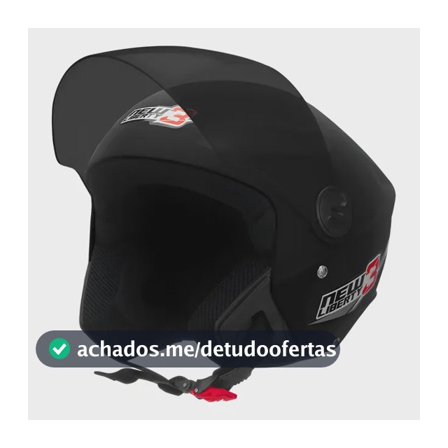 Capacete Pro Tork Preto New Liberty 3 Viseira Fumê