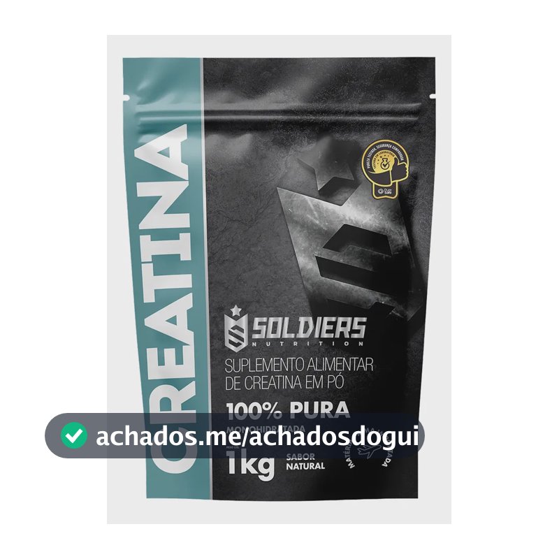 Creatina Soldiers Nutrition em pó Sem sabor x 1kg