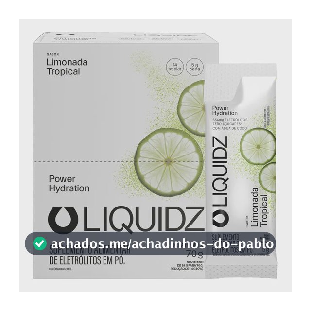 Liquidz® Eletrólitos Em Pó Zero Açúcar Cx 14 Doses