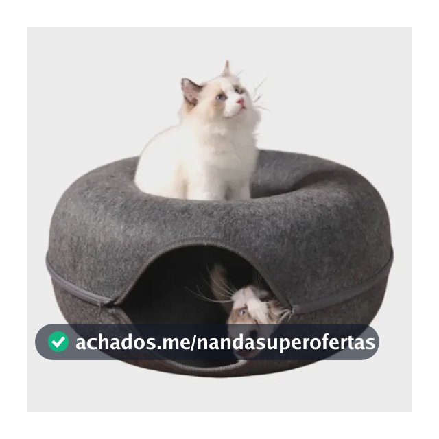 Cama Casinha Túnel De Feltro Toca Rosquinha Para Gatos Cães