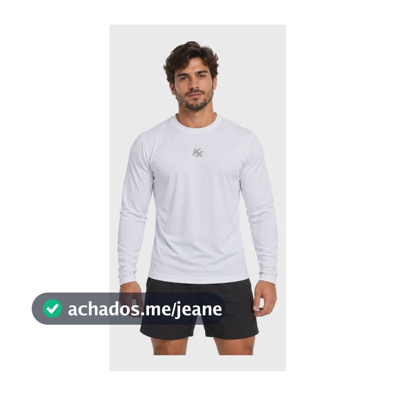 Camiseta Térmica Kanxa Manga Longa Segunda Pele Branca Branco P