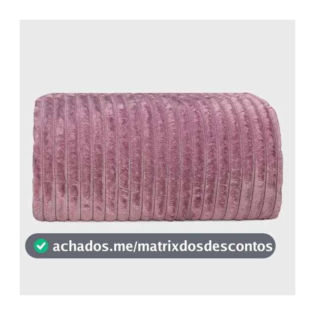 Cobertor Neo Mares Canelado 300g/m² Casal 180x220 Camesa