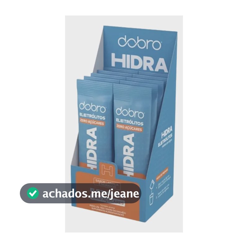 Hidra Eletrólitos Dobro Laranja E Morango 10x7g Sabor 10 Unidades
