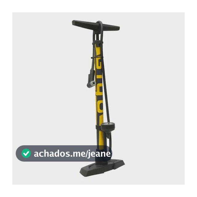 Bomba De Pé Com Manômetro Giyo Gf-55e Aço Cor Preto/amarelo Preto/amarelo