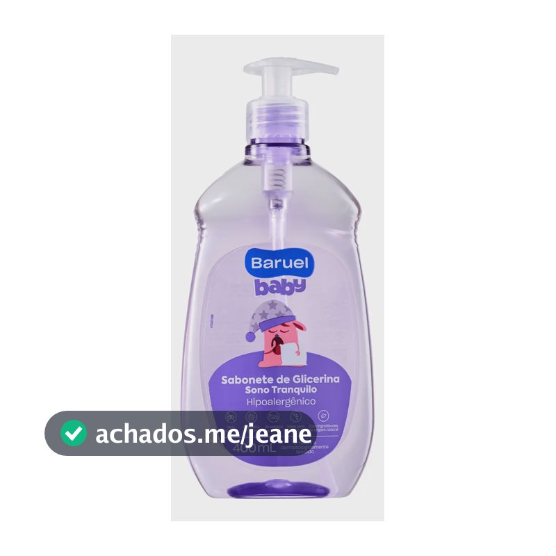 Sabonete Liquido Sono Tranquilo Baruel Baby 400ml