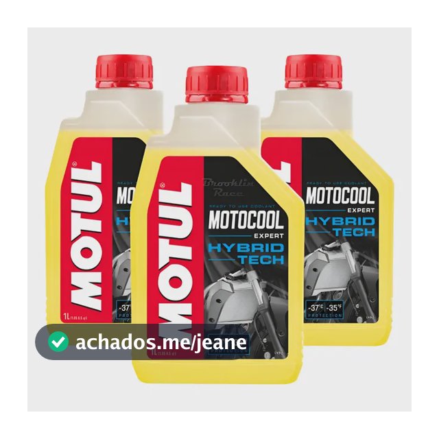 Kit 3l Fluído De Arrefecimento Motocool Expert -37º 1l Motul
