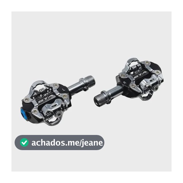 Pedal Clip Gta RX Alumínio MTB Rolamentado Eixo Cromo com Tacos Spd Preto