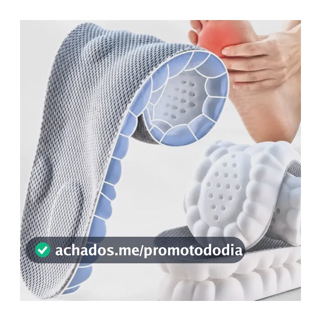 Palmilha De Altissimo Conforto 4d Tênis Sapatos Ortopédica