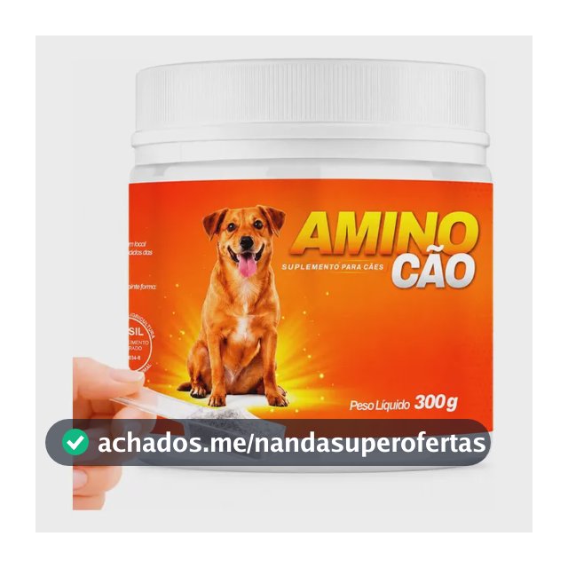 Aminocão Derme Suplemento Cães 300g Pelo Vitaminas Imunidade