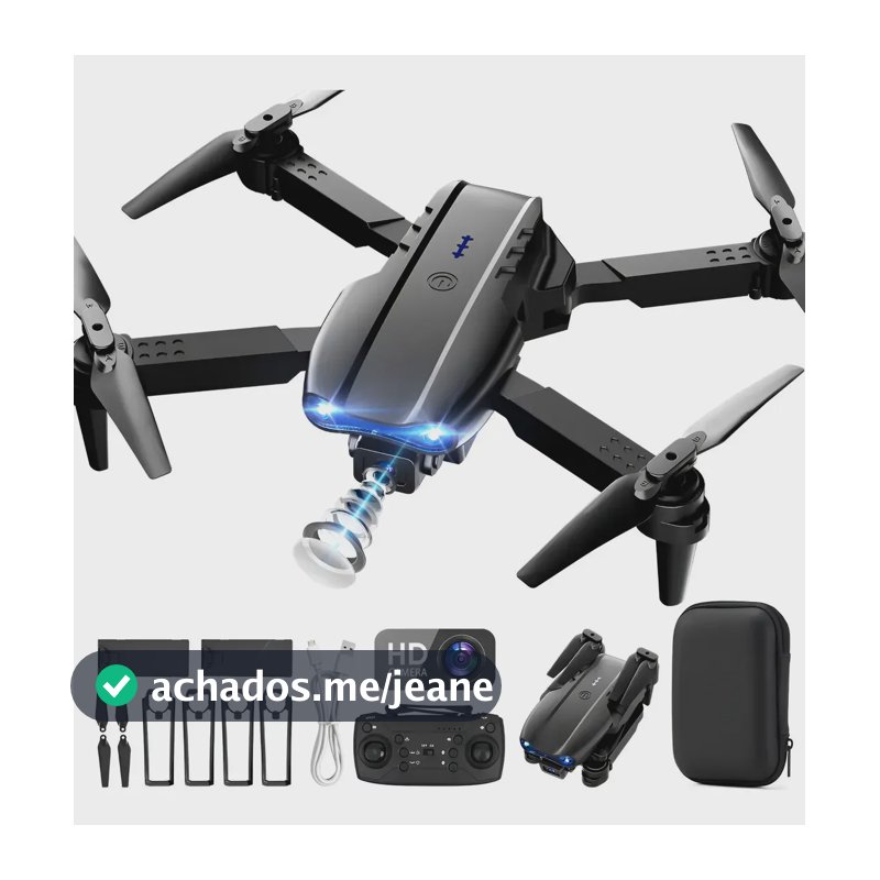 Drone DLI E99 Mini com Câmera Dupla HD e Controle Remoto