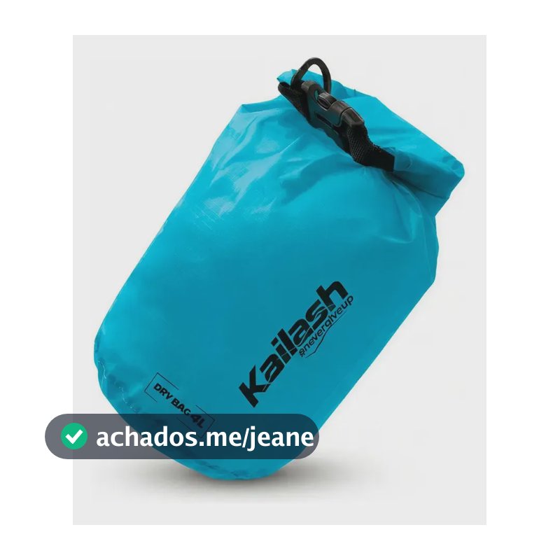Saco Estanque Impermeável 4l Kailash Dry Bag Trilha Camping Azul