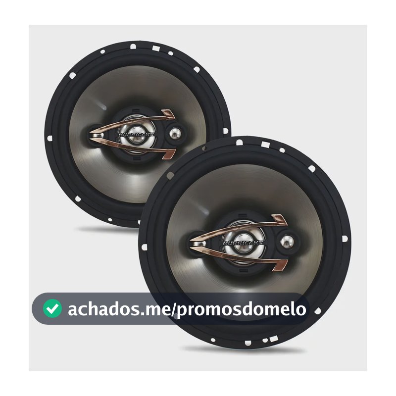 Par Alto Falante 6 Pol Hurricane 160w Rms Qr6 320w AutoPreto