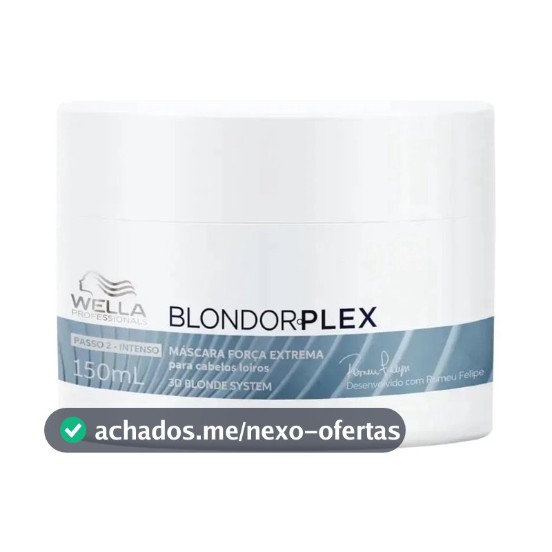 Máscara Blondorplex 150ml - Tratamento Fortalece e Repara - Wella Profissional