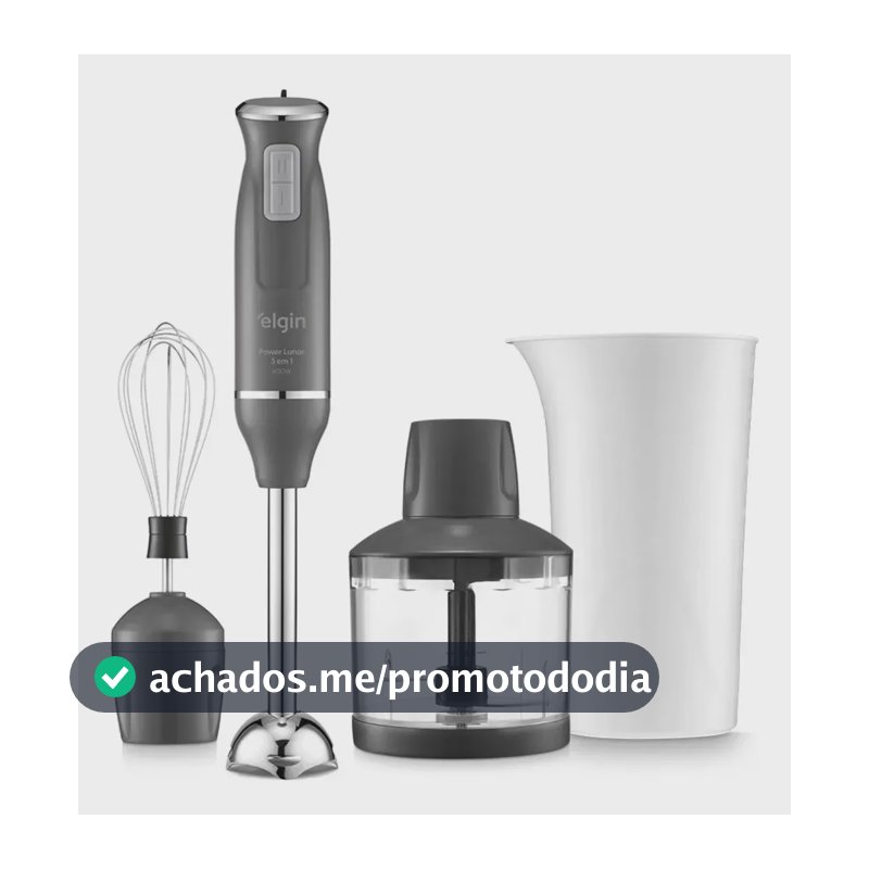 Mixer Power Inox 3 Em 1 600w Elgin Lunar -