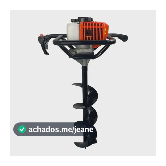Perfurador De Solo A Gasolina Carbon Fak 52cc Broca 80x20