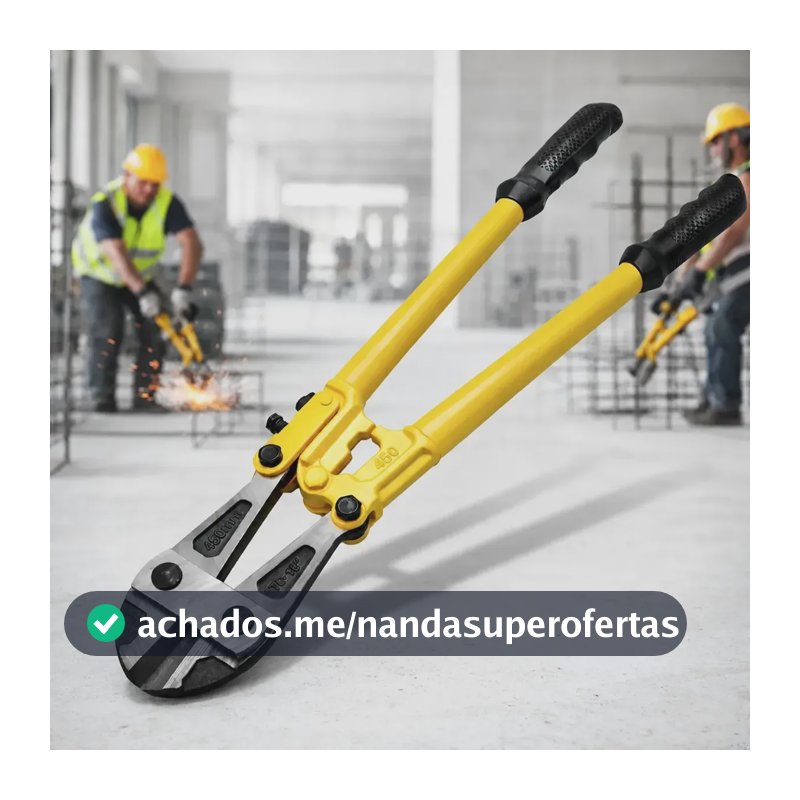 Alicate Tesoura Corta Vergalhão Ferro Grande Corte Cadeados