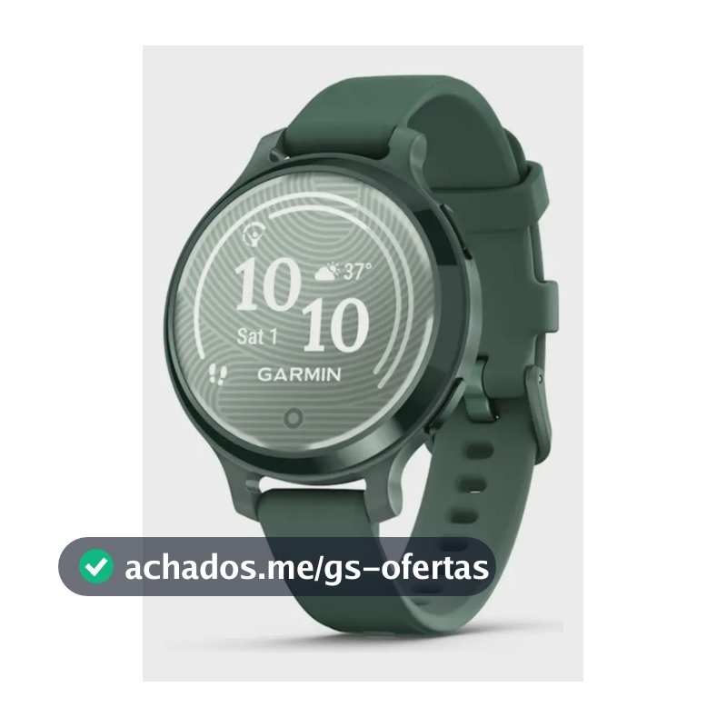 Relógio Garmin Com Monitor Cardíaco E Gps Lily 2 Active 38mm Verde Jasper 38 Mm
