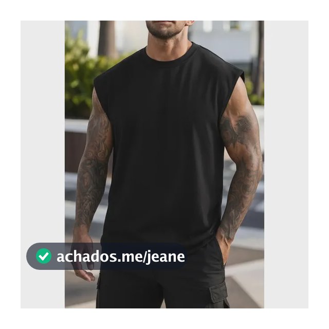 Regata Oversized Masculino Tamanho Grande Básica Lisa Preto P